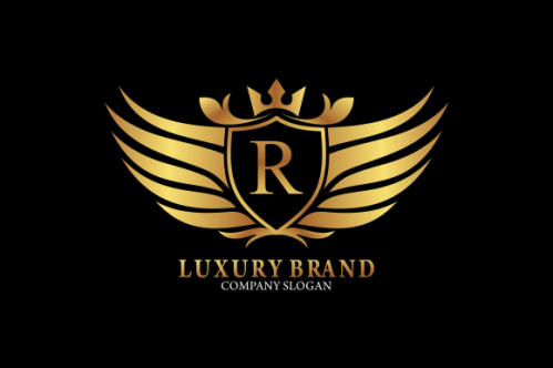 Luxury gold, royal brand, monogram luxury logo
