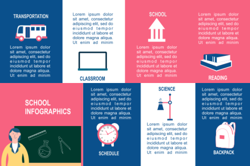 Education infographic template vector. Education university infographic