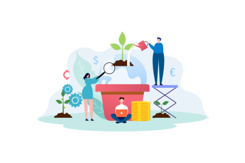 Corporate social responsibility ethical ( CSR ) illustration