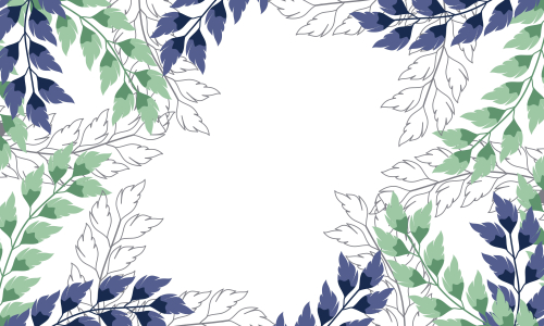 Nature flowers and leaves watercolor seamless pattern. Background flowers
