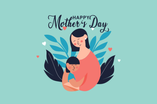 Happy mother's day background illustration concept