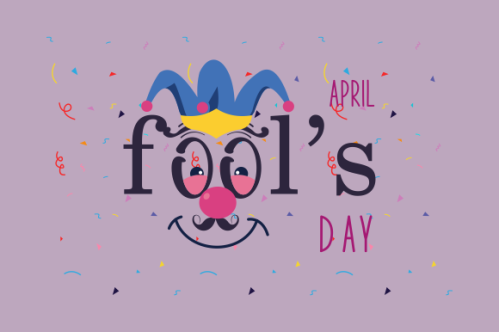 Celebration Happy April Fools Day background design