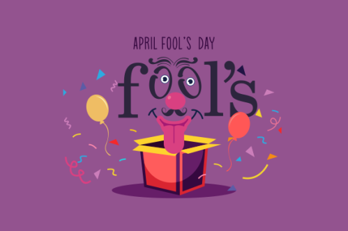 Celebration Happy April Fools Day background design