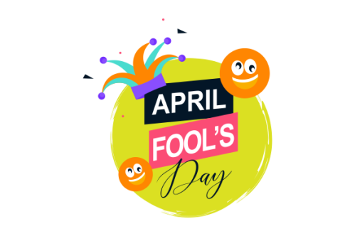 Celebration Happy April Fools Day background design