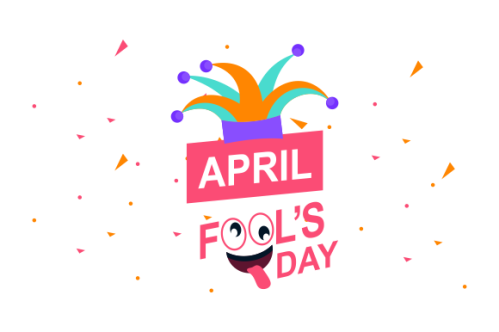 Celebration Happy April Fools Day background design