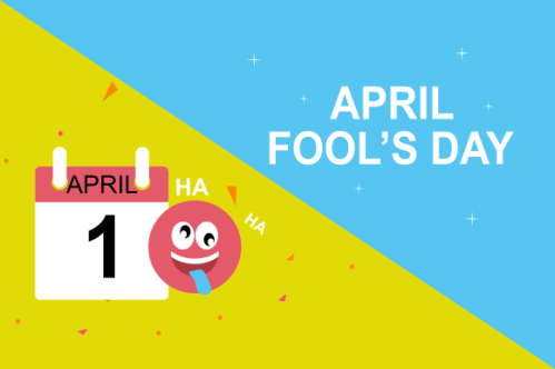 Celebration Happy April Fools Day background design