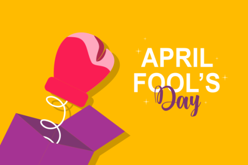 Celebration Happy April Fools Day background design