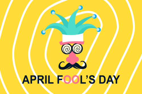 Celebration Happy April Fools Day background design