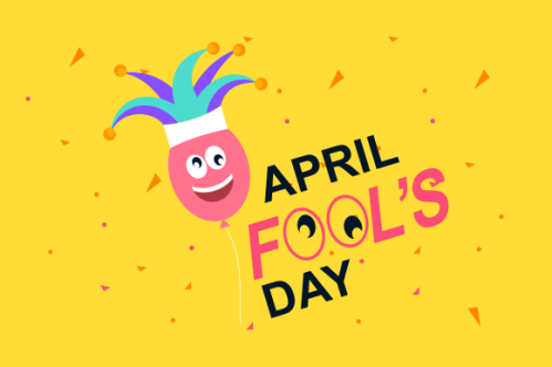 Celebration Happy April Fools Day background design