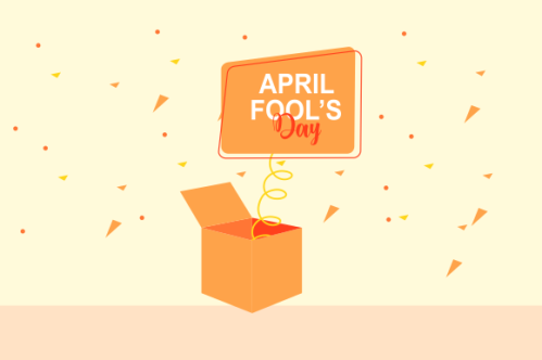 Celebration Happy April Fools Day background design