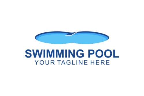 Swimming pool service, aqua logo design vector