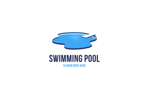 Swimming pool service, aqua logo design vector