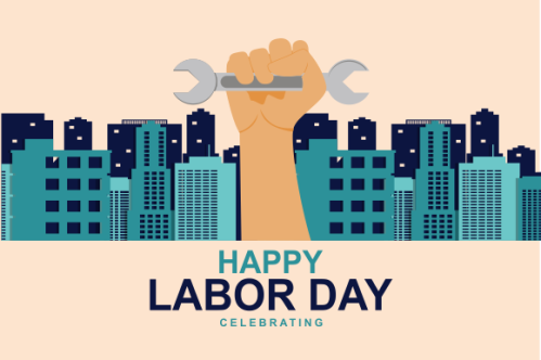 Happy international worker's labour day background vector