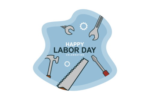 Happy international worker's labour day background vector