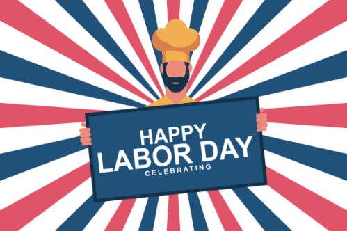 Happy international worker's labour day background vector