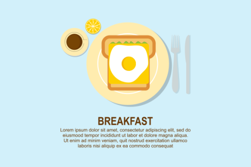Breakfast food, delicious pancakes background