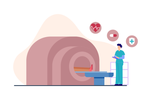 Doctor and nurse giving service medical care to patient in the hospital