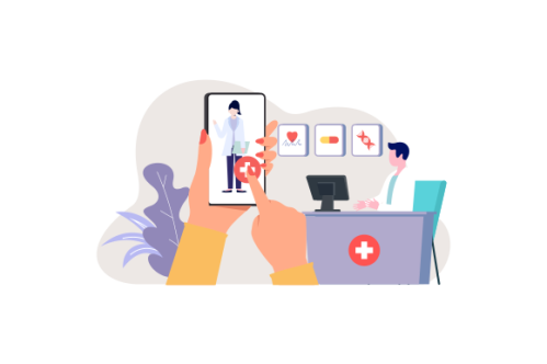 Doctor and nurse giving service medical care to patient in the hospital