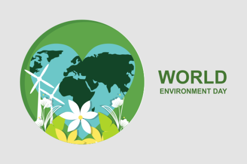 World environment day in nature illustration