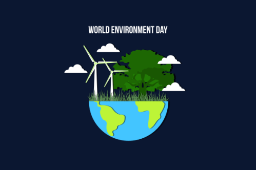 World environment day in nature illustration