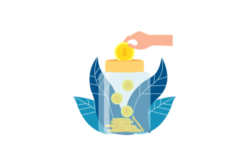 Fundraising, charity and money donation concept