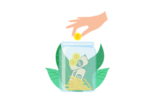 Fundraising, charity and money donation concept
