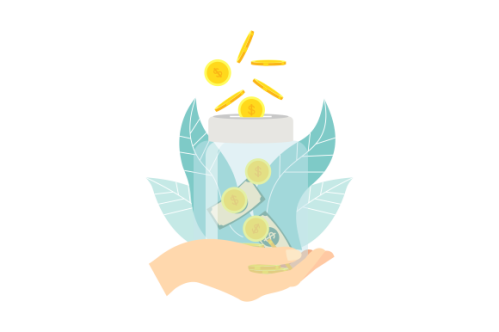 Fundraising, charity and money donation concept