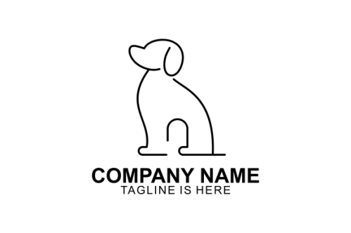  dog monoline logo.pngDog line outline monoline logo