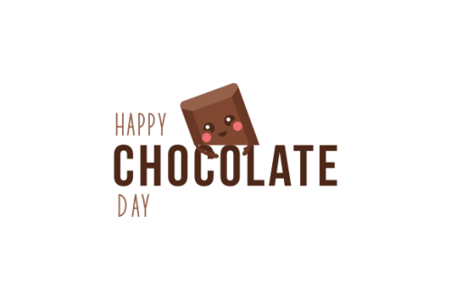 Happy chocolate day fun cartoon