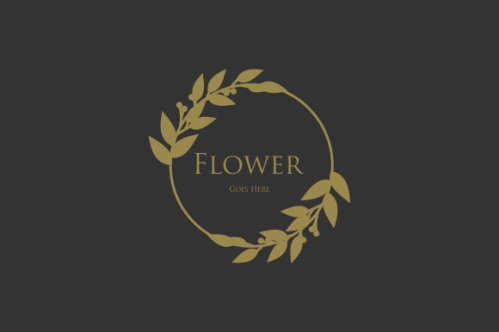 Hand drawn floral wreaths, floral logo, vector graphic circle frames logo