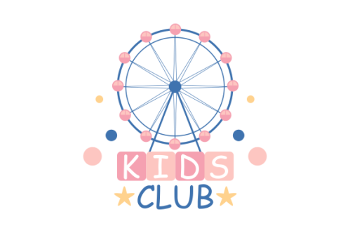 Kids land club logo. Playground logo