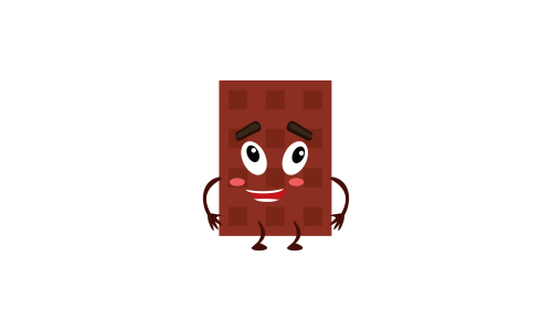 Happy chocolate day fun cartoon
