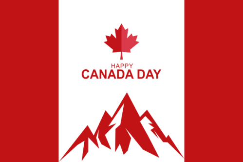 Realistic canada day illustration vector