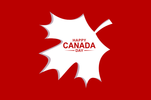 Realistic canada day illustration vector