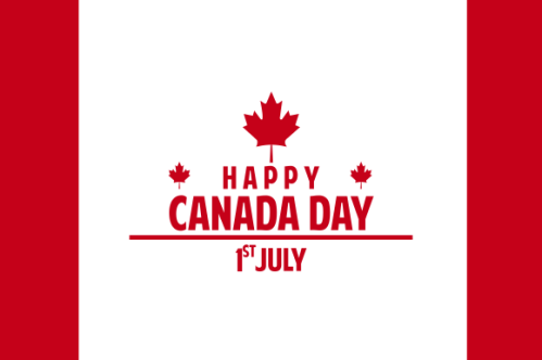 Realistic canada day illustration vector