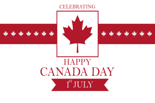 Realistic canada day illustration vector