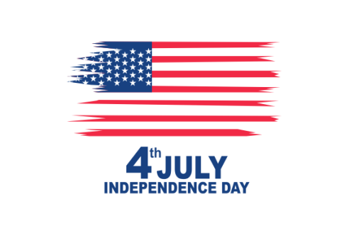 4th of july independence day illustration