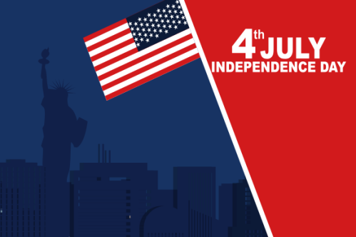 4th of july independence day illustration