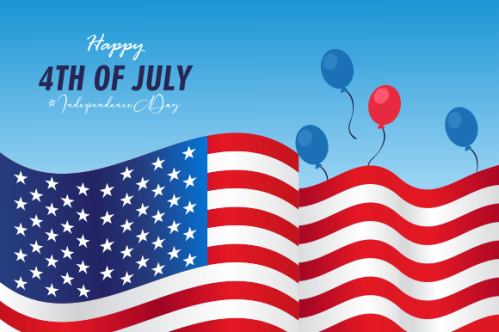 4th of july independence day illustration