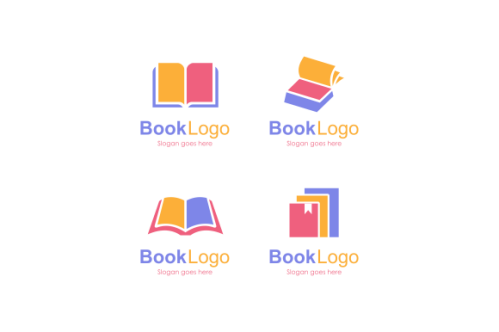 Set of book logo