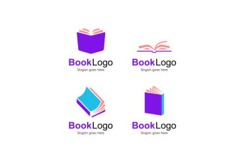 Set of book logo