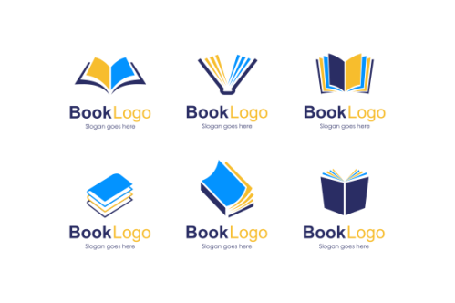 Set of book logo