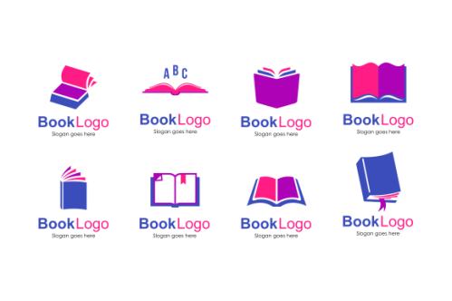 Set of book logo