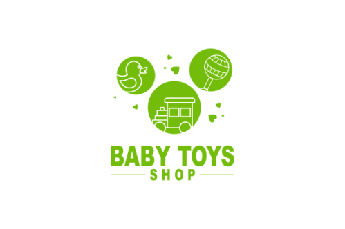 Baby shop toy shop and baby product logo