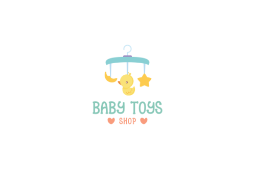 Baby shop toy shop and baby product logo