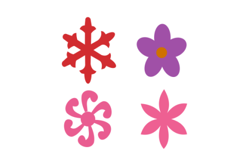 Hand drawn flower collection vector