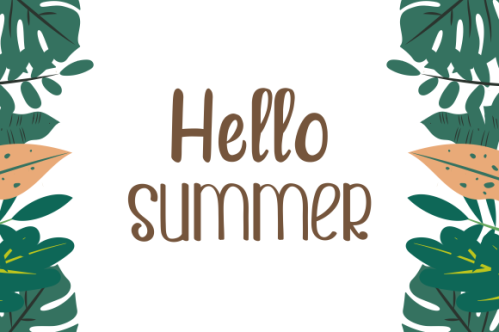 Organic flat summer background vector