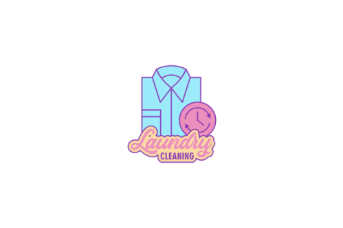 Laundry cleaning delicate logo vector