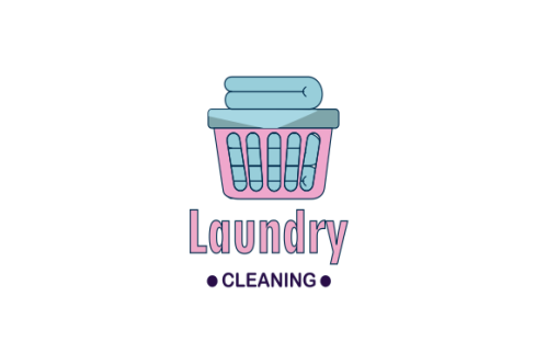 Laundry cleaning delicate logo vector
