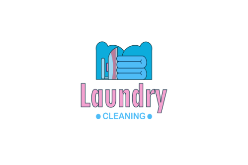 Laundry cleaning delicate logo vector